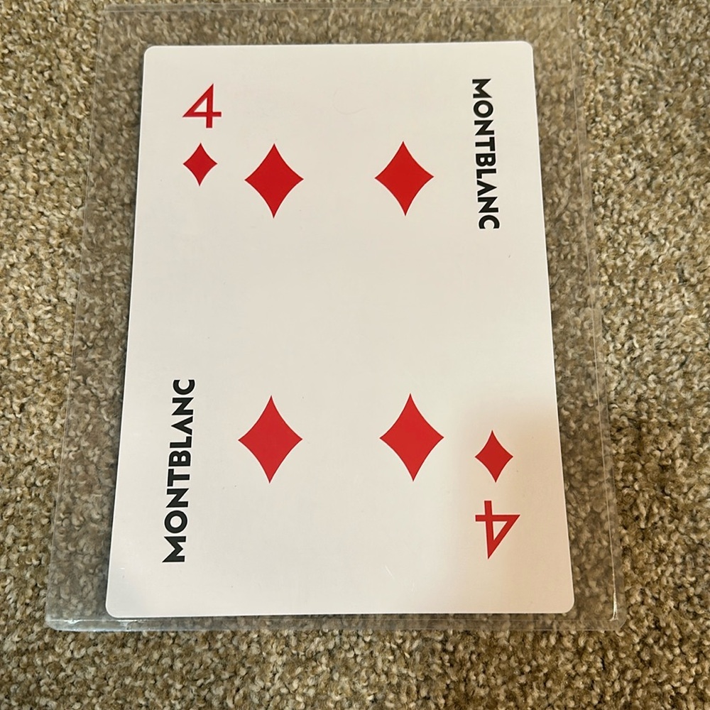 MontBlanc Large Oversize Jumbo Playing Card